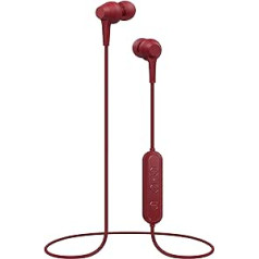 Pioneer C4 In-Ear Wireless Kopfhörer ar Bluetooth (hochwertiger Ohrhörer Klang, 6 Stunden Wiedergabezeit, Freisprechfunkn, Sprachsteuerung, Inline-Fernbedienung, App), Bordeaux Rot