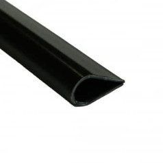 1 metro PVC kabelių juostos 15 mm juodos