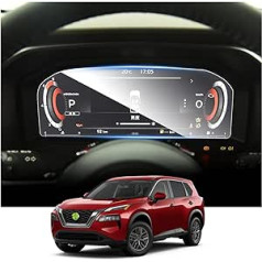 RUIYA 12,3 collu Qashqai j12 X-Trail T33 e-POWER 2022 2023 2024 Navigācijas ekrāna aizsargs Saderīgs ar Nissan Qashqai j12 X-Trail T33 ekrāna aizsargs GPS ekrāna aizsargs 9H Scratch-Resistant Car