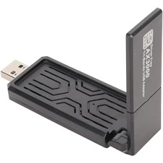 3000Mbps USB tīkla karte, 2.4G/5G/6G trīsjoslas WiFi 6E adapteris 10 11 ar ātru datu pārsūtīšanu un stabilu savienojumu, USB WiFi sargspraudņa adapteris galddatoram