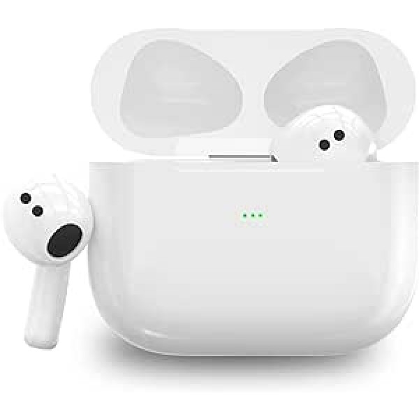 Bezvadu austiņas [Apple MFi Certified] Bezvadu Bluetooth austiņas ausī, ērta savienošana pārī, skārienvadība, iebūvēts trokšņu slāpēšanas mikrofons, uzlādes futrālis, IP7 ūdensizturīgas austiņas