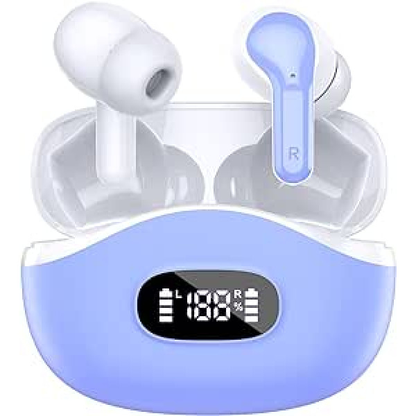 AOTONOK Bluetooth austiņas 5.3 In-Ear ar CVC8.0 mikrofonu, 40H bezvadu austiņas 2024 IP7 ūdensizturīgs