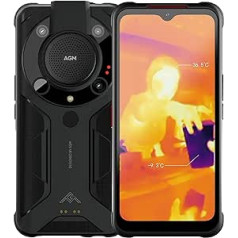 AGM Glory Pro Outdoor Mobile Phone 5G with 256 x 192 Thermal Imaging Camera, 8GB + 256GB Outdoor Smartphone without Contract Qualcomm Snapdragon 480, 20MP Night Vision Camera + 48MP Camera 6.53 Inch