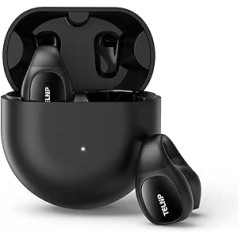 TELNP Austiņas Wireless Bluetooth 5.3 Sport, Trokšņu slāpēšanas austiņas, Clip On Ear Headphones 48 Hours, Austiņas Sporta Austiņas Bluetooth, IPX7 Ūdensizturīgas Gaisa Conduction Austiņas Sportam