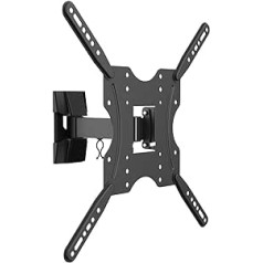 AISENS - WT55TSE-057 - ECO Swivel Tilting Bracket for Monter/TV 30 kg (Pack of 2) from 32-55, Black