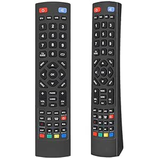 Alkia -Tālvadības pults priekš TECHNIKA LCD/LED/3D/HD/PVR/DVD/TV, priekš 22E21W-FHD/DVD, 24E21B-HDR, 24E21B-HDR/DVD, 24E21W-HDR/DVD