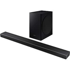 Samsung Soundbar HW-Q60T — skaņas 360 W 5,1 kanālu bezvadu zemfrekvences skaļrunis, Dolby Digital 5.1, DTS Virtual:X, Q-Symphony un akustiskā stara tehnoloģija