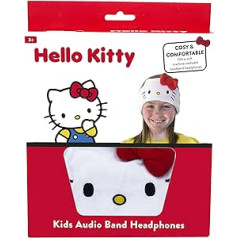 OTL Technologies HK0798 Kids austiņas — Hello Kitty vadu austiņas ar austiņām, baltas vecumam 3+