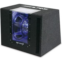 Alpine Electronics BANDPASS GEHÄUSESUBWOOFER (4Ohm), SBG 1244BP, Schwarz