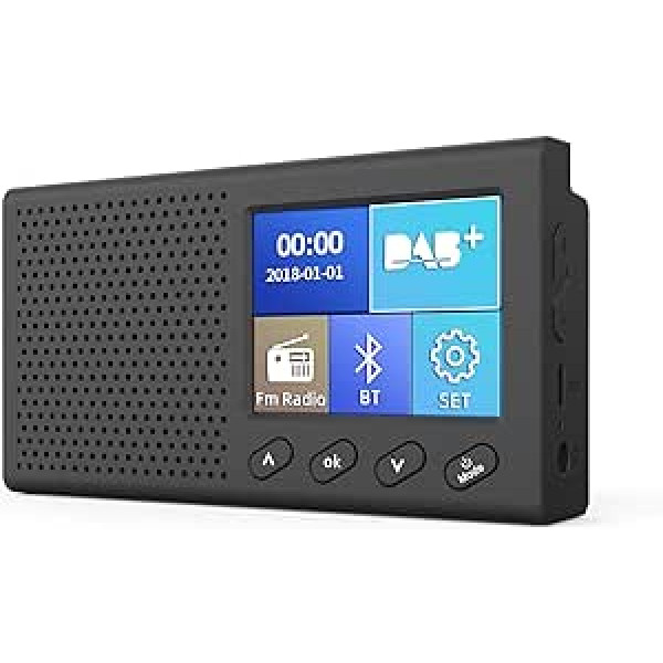 DAB/DAB + digitālais un FM radio, Riloer pārnēsājamais bezvadu DAB radio MP3 mūzikas atskaņotājs makšķerēšanai, ceļojumiem ar velosipēdu