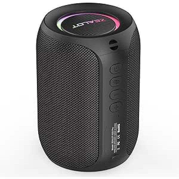 ZEALOT Bluetooth skaļrunis, mūzikas kaste Bluetooth ar USB/TF karti/AUX, Bluetooth kārba ar IPX5 ūdensizturīgu, 12 stundu atskaņošanas laiks, dubulta savienošana pārī, pārnēsājams bezvadu skaļrunis mājas un āra lietošanai S32 Pro