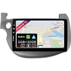 JOYX Android 12 IPS automašīnas radio der Honda Fit (2008-2013) - Iebūvēta CarPlay Android automašīna - Bezmaksas atpakaļgaitas kamera - 2G + 32G - 10,1 collu 2 DIN - DSP DAB stūres vadība WiFi Fast Boot 4G BT