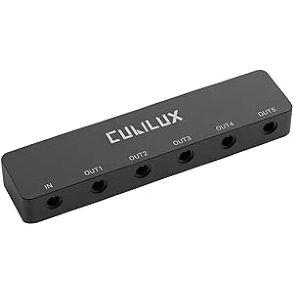 Cubilux 5 kanālu 3,5 mm audio sadalītājs, 5 virzienu 3,5 mm TRS ligzdas austiņu sadalītājs skaļrunim, klēpjdatoram, datoram, personālajam datoram, tālrunim, planšetdatoram