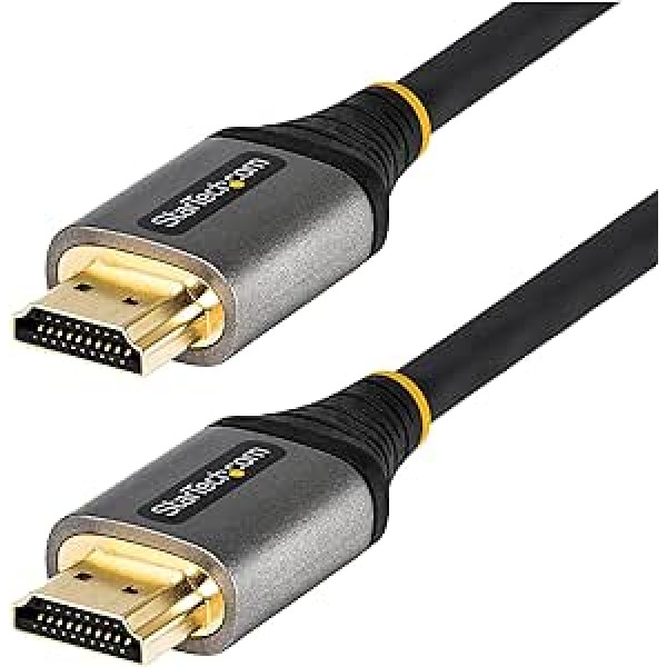 StarTech.com 2 m HDMI 2.1 kabelis 8K — sertificēts īpaši liela ātruma HDMI kabelis 48 Gbit/s — 8K 60 Hz/4K 120 Hz HDR10+ eARC — UHD 8K HDMI monitora kabelis — monitors/televizors — elastīgs TPE pārklājums (HDMM21V2M)