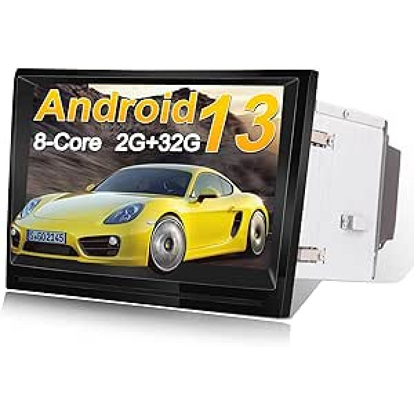 DDKUS Car Radio Android 13, kas paredzēts Porsche Cayman 911 (997) 2005-2008 Boxster (987) (2005-2012), 8 collu skārienekrāns GPS Navigator 8 Core 2GB RAM 32GB ROM atbalsta bezvadu CarPlay Android Car