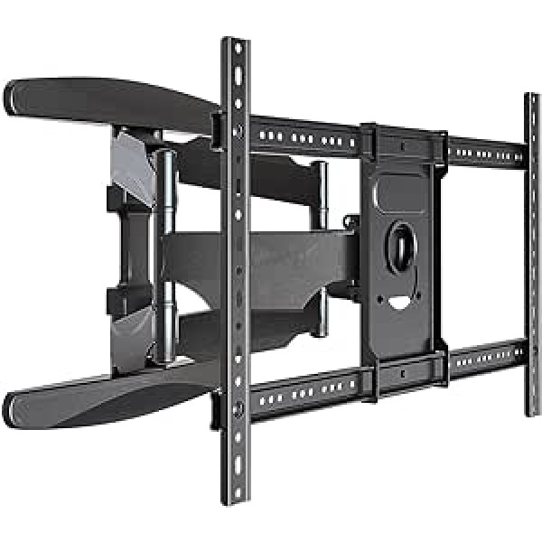 MAXXIVO Full Motion TV Wall Mount, Swivel Articulated Arms TV Mount, For 45-75 Inch LED CD OLED, 4K TVs, Flat Curved Screen TVs and Monitors, Max VESA 600 x 400mm, 100Lbs