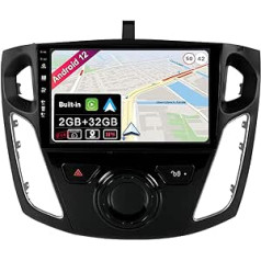 JOYX auto radio Android 13 der Ford Focus (2012-2017) - atpakaļskata kamera Canbus Free - [2G + 32G] - 9 collas - 2 DIN - atbalsta DAB stūres vadību 4G WiFi Bluetooth Carplay IPS Android Car