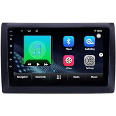 XISEDO priekš Fiat Stilo 2002-2010 in-Dash Car Radio 9 collu Android GPS navigācijas atbalsts Oriģinālā stūres vadība WiFi Bluetooth bez DVD atskaņotāja (Stilo)