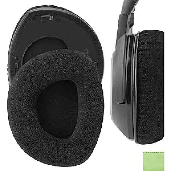 Geekria Ērti velūra ausu spilventiņi priekš Sennheiser RS160 HDR160 RS170 HDR170 RS180 HDR180 Austiņas Rezerves ausu spilventiņi Ausu spilvenu Ausu vāciņu remonta daļas