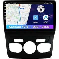 10 collu Android 12 Car Radio Stereo 2 Din priekš Citroen C4 B7 C4L DS4 2013-2017 kamera / GPS / DAB / Stūres vadība / 4G / WiFi / BT / Mirrorlink / FM / AM / RDS-2G + 32G