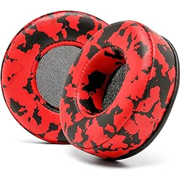 WC Wicked Cushions Īpaši biezi Premium austiņu spilventiņi Skullcandy Hesh Wired & Hesh 2 bezvadu austiņām — Red Camo