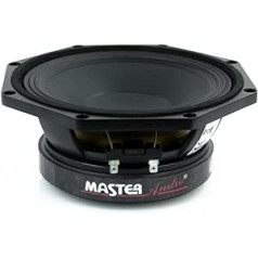 1 profesionāls zemfrekvences skaļrunis Master Audio LST08/8 no 20 cm 20 mm 8 collu 300 vati RMS 600 vati, maksimālā pretestība 8 omi, jutība 99 dB lietošanai mājās