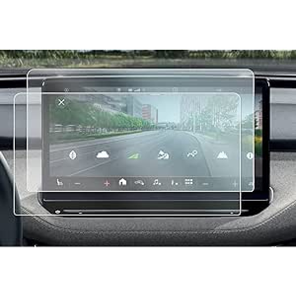 CDEFG Skoda Enyaq IV 2021 2022 SUV navigācijas ekrāna aizsargs 4H pret skrāpējumiem izturīgs pret pirkstu nospiedumiem 13 collu GPS caurspīdīgs ekrāna aizsargs automašīnas salona aksesuāri [2 gab.]