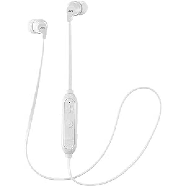 JVC Powerful Sound Wireless In-Ear Sports Clip austiņas — baltas