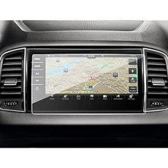 SXCY savietojams ar Skoda Kodiaq Columbus Navigation ekrāna aizsargu, 9,2 collu GPS rūdīta stikla ekrāna aizsargu, 9 H cietību, skrāpējumiem, pret pirkstu nospiedumiem (9,2 collu navigācijas sistēma)