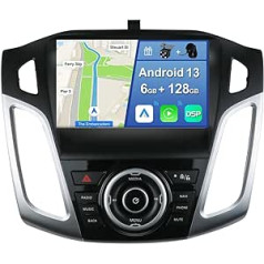 YUNTX [6GB+128GB] Android 12 Car Radio for Ford Focus 2012-2017-2 Din [Built-in Wireless CarPlay/Android Car/DSP/GPS] 9