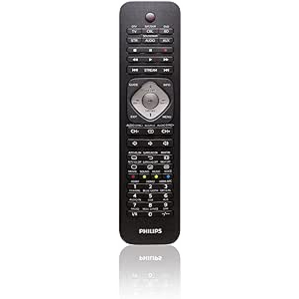 Philips SRP5016/10 universālā tālvadības pults 6 vienā, televizors, Blu Ray, STB, Str, AUX) Melns