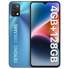 Viedtālrunis UMIDIGI A11 bez līguma, 4 GB + 128 GB mobilais tālrunis bez līguma, bērnu mobilais tālrunis ar operētājsistēmu Android 11, 6,53 collu HD+, 16 MP AI kamera, 5150 mAh akumulators, viedais mobilais tālrunis,