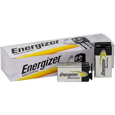 Energizer Industriebatterie, lange , 6LR61, 9V, D Ref 623866, 12er Pack