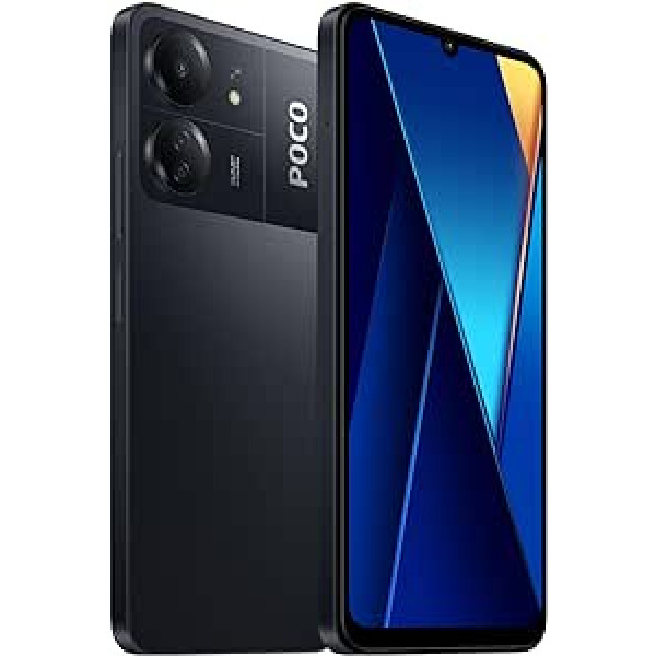 Xiaomi Poco C65 viedtālrunis 6,74 collu AMOLED DotDisplay, 256 GB, 8 GB RAM, melns