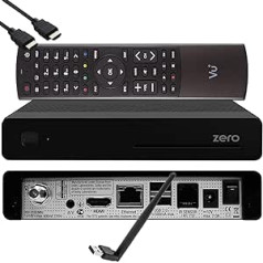 VU+ Zero HW 2. versija — 1x DVB-S2 Full HD satelīta uztvērējs E2 Linux uztvērējs, YouTube, satelīta uztvērējs ar ierakstīšanas funkciju, karšu lasītājs, multivides atskaņotājs, EasyMouse HDMI kabelis un 150 Mbitu WiFi zibatmiņa,