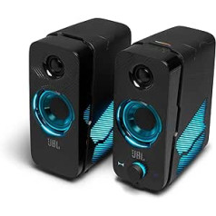 JBL Quantum Duo Speaker - Speaker with Gaming Surround Sound, Dolby Digital & Light Effects - Compatible with PC & Console