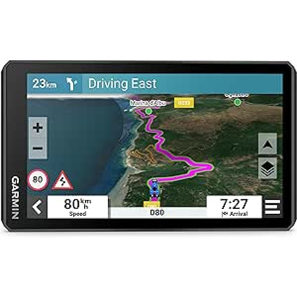 Garmin zūmo XT2 ūdensnecaurlaidīga motocikla satelīta navigācijas ierīce gan ceļošanai, gan bezceļiem ar īpaši spilgtu 6 collu HD skārienjūtīgu displeju un iepriekš instalētu ES karti ar piedzīvojumiem bagātu maršrutu, satelītattēli, 