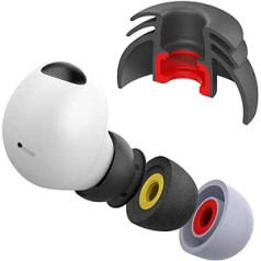 diofit Galaxy Buds2/Buds Plus/Bests Fit Pro/Beats Studio Buds/Ausu uzgaļi, kas paredzēti Samsung (silikona melns)