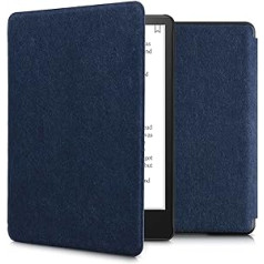 kwmobile Case Compatible with Amazon Kindle Paperwhite (11th Gen - 2021) - Felt Fabric eReader Protective Cover Case - Dark Blue