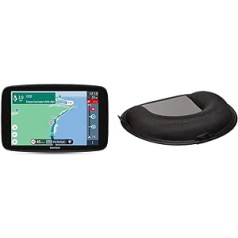 TomTom Camping Sat Nav GO Camper Max (7 collu HD displejs, atjauninājumi, izmantojot Wi-Fi, izvairieties no sastrēgumiem, pateicoties TomTom Traffic, karšu atjauninājumi pasaule) un informācijas paneļa turētājs visiem TomTom modeļiem