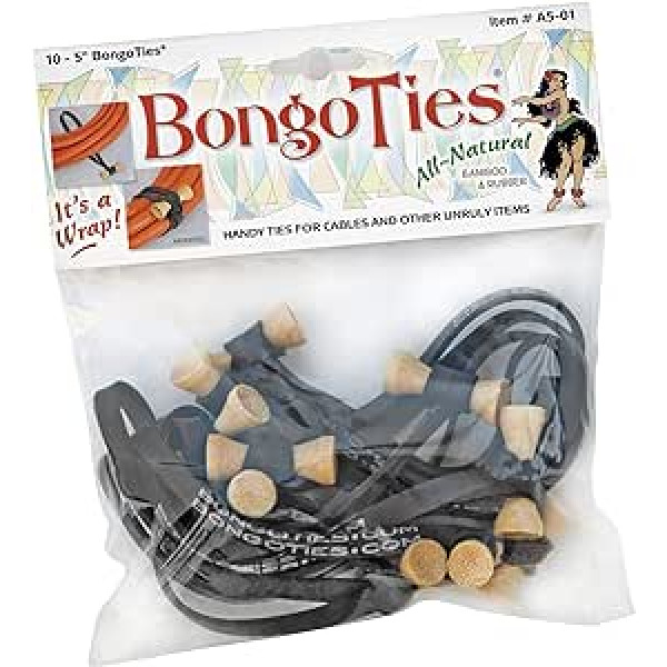 Bongo Ties Black 10 gab