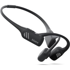 klatre Bone Sound austiņas, sporta austiņas ar atvērtām ausīm ar mikrofonu, Bluetooth 5.2 Bone Conduction austiņas, IP55 ūdensnecaurlaidīgas un putekļu necaurlaidīgas, lieliski piemērotas sportam/atpūtai, Rocks