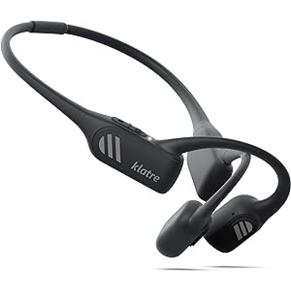 klatre Bone Sound austiņas, sporta austiņas ar atvērtām ausīm ar mikrofonu, Bluetooth 5.2 Bone Conduction austiņas, IP55 ūdensnecaurlaidīgas un putekļu necaurlaidīgas, lieliski piemērotas sportam/atpūtai, Rocks