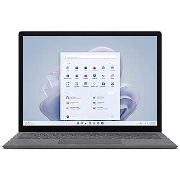 Microsoft Surface klēpjdators 5, i5, 8 GB RAM, 512 GB SSD, Win 11 Home, 13,5 collu klēpjdators, platīna, nodrošina Intel Evo platforma