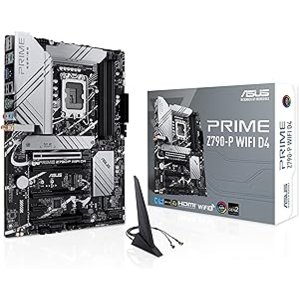 ASUS Prime Z790-P WiFi D4 Gaming Motherboard Socket Intel LGA1700 (ATX, PCIe 5.0, DDR4 Memory, 3x M.2, WiFi 6, HDMI, DisplayPort, Aura Sync)