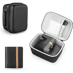 Yinke Hard Protective Case for Polaroid Original One Step 2 VF/Now I-Type/OneStep + Instant Camera, Black Case + Album, travel bag