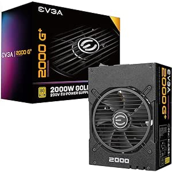 EVGA 2000 G+ Power Supply, 80+ Gold 2000W, Full Modular, 10 Year Warranty 220-GP-2000-X3