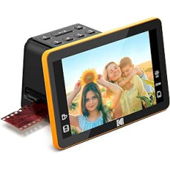 Kodak Slide N SCAN Scanner de Film Numérique Max 7 Inch Grand écran LCD 7 Inch Convertit Les Négatifs Couleur en 22MP HD n & b JPEG, Black, RODFS70