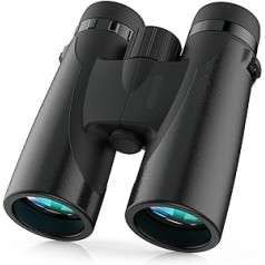 Akake Binoculars 12x42 Binoculars for Adults Bird Watching Hunting Compact Low Light Night Vision BAK4 Prism FMC Lens