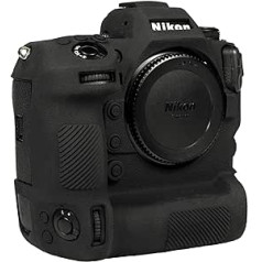 Silicone Case for Nikon Z9 Digital Camera, Textured Surface to Protect Against Scratches, Soft Silicone, Rubber, Black